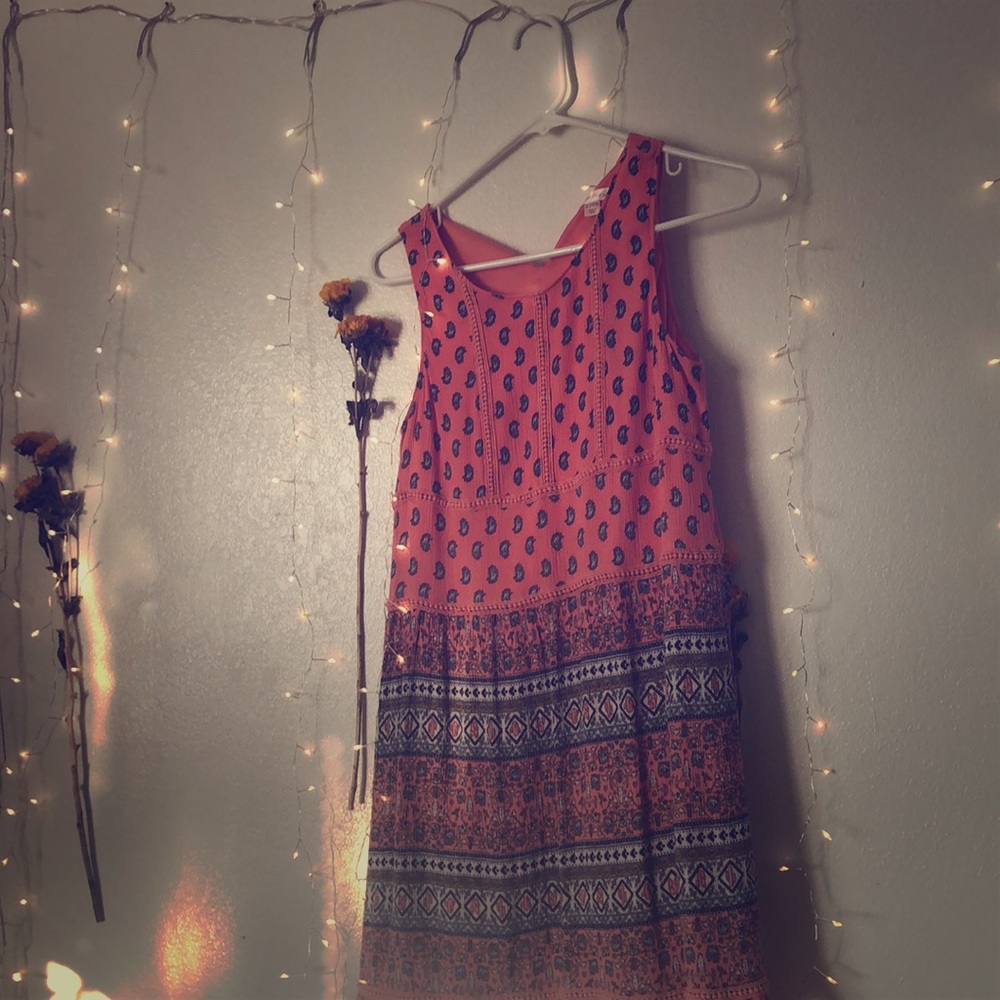 •southern coral dress•